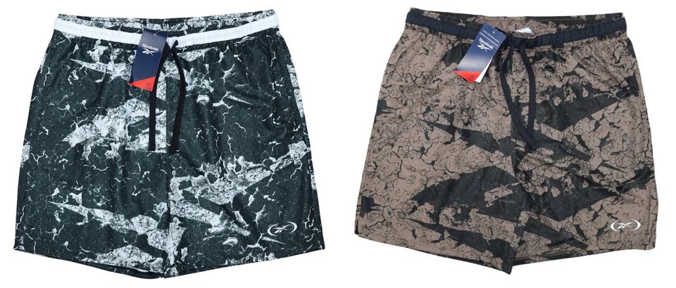 Reebok Perforated Mesh Drawstring Waist 7" Inseam Athletic Men's Shorts NWT