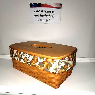 Crazy Good Long Tissue Basket Liner from Longaberger Pumpkin Patch fabric!