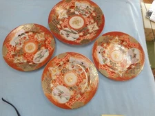 Kutani Antique Plates From the Mejii Period in Japan