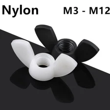 Nylon Plastic Wing Thumb Nuts Wing Nuts M3 M4 M5 M6 M8 M10 M12