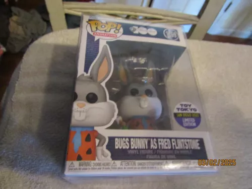 Funko Pop Warner Brothers 100 Bugs Bunny Fred Flintstone 1259 Toy Tokyo SD 2023