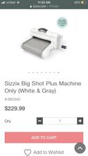 Sizzix Big Shot Plus Machine-White withGray