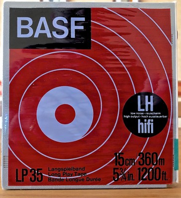 NOS !-!-! BASF LP35, Tonbandspule 15 cm (5 3/4'') NOS !-!-!