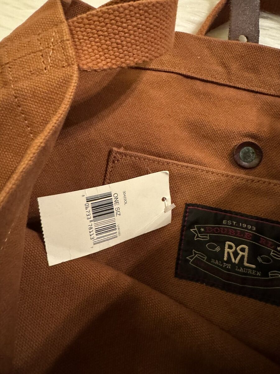 RRL Double RL Ralph Lauren New Overalls Canvas Tote Bag RRL Double RL Ralph Lauren New Overalls Canvas Tote Bag