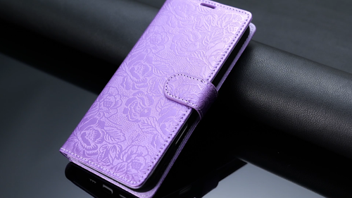 Floral Embossed Wallet Case For Samsung Galaxy S25 S24 S23 S22 S21 S20+ FE Ultra - Video 1 of 1