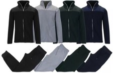 Men's Fleece Drawstring Sweater Sweatpants Set Zipper Pocket Size S-3X NWT