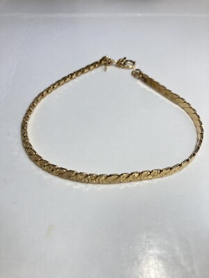 Vintage Monet Love Theme Bracelet Gold Tone 7 