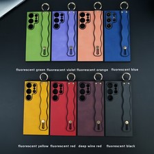 For Samsung Galaxy S25 Ultra S24 Plus S22 S21 TPU Hard Phone Case With Wristband