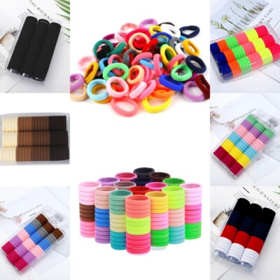 66x Haargummi Zopfgummi Zopfband elastisch Haarbinder Haarband Bunt FROTTEE