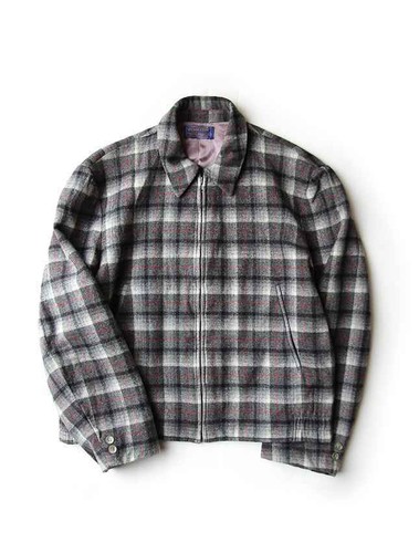 PENDLETON WOOL SPORTS JACKET WOOL GRAY MENS Outwear 50s Vintage Used