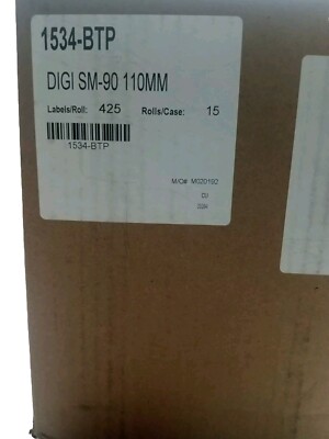 Digi 1534-B for DP-120/121 SM-90/SM-300B 110mm Blank , Only 14 Rolls - Open Box