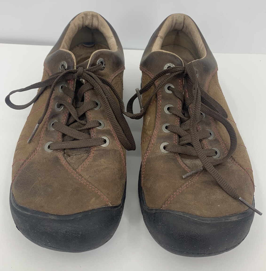 Scarpe da trekking Keen Toyah Oxford Trail da donna taglia 9 5 marroni in pelle