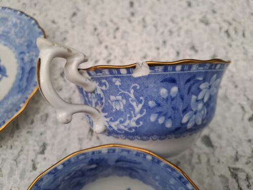 Antique Spode Copeland Blue Camilla *Damaged for display only* - Picture 9 of 9