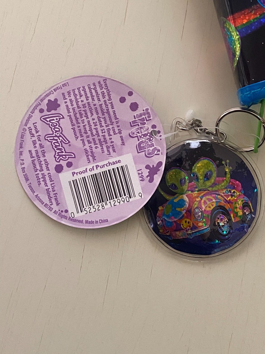 Vintage Lisa Frank Zoomer Zorbit Aliens Prism Purple Planner With
