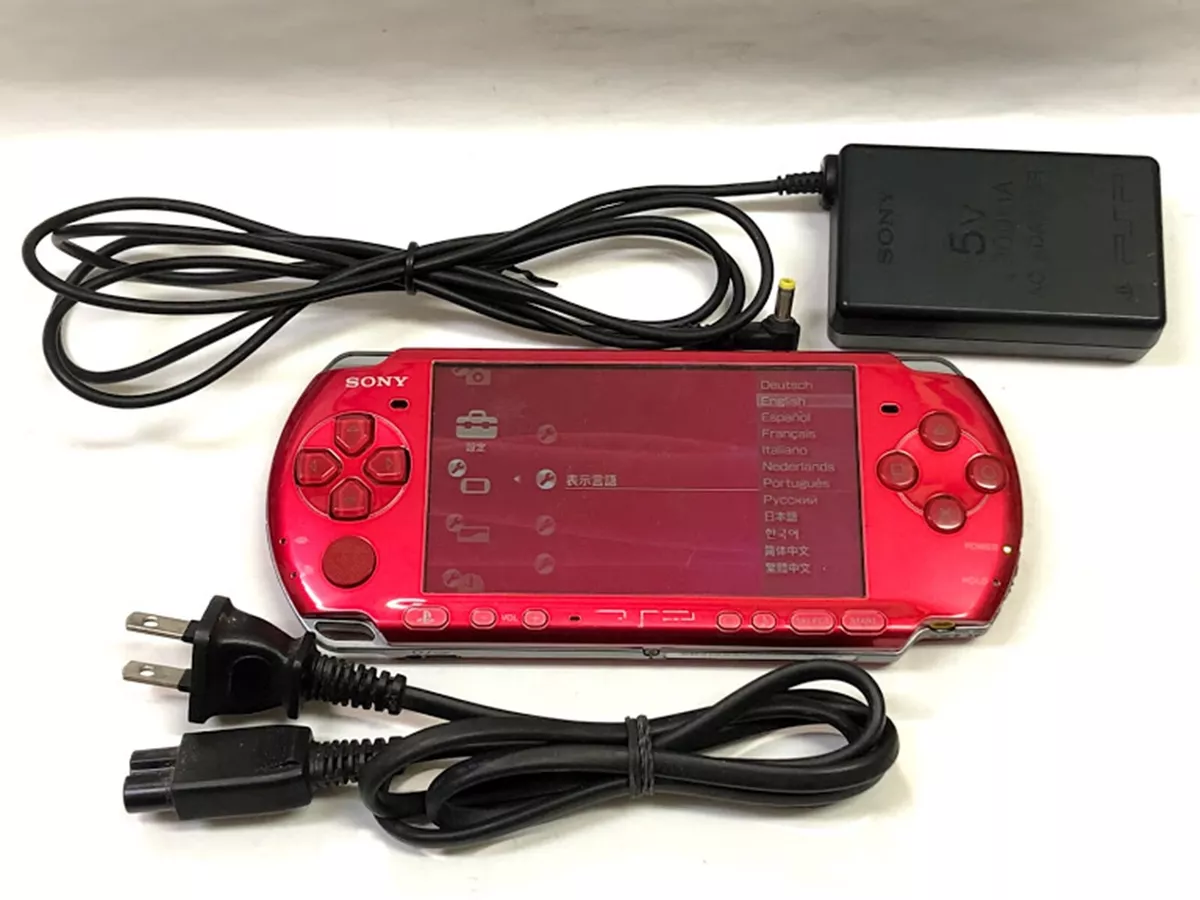 SONY PSP RADIANT RED SLIM & LITE PIÙ 5 GIOCHI - SONY PLAYSTATION