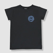 $55 Molo Kid's Girl's Gray Ranva Embellished T-Shirt Top Size 14