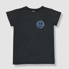 $55 Molo Kid's Girl's Gray Ranva Embellished T-Shirt Top Size 14