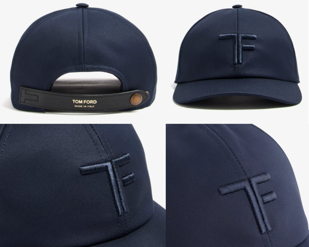 Casquette Baseball Tom Ford En Toile Et Cuir - Taille XL, Neuve Avec étiquettes, Style Preppy