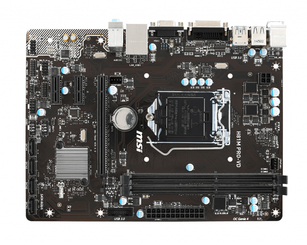 MSI H81M PRO-VD Motherboard Intel H81 LGA 1150 DDR3 mATX VGA Core