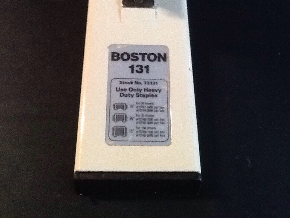 Vtg Boston Commercial Stapler 131 Heavy Duty 100 Sheet Capacity ...