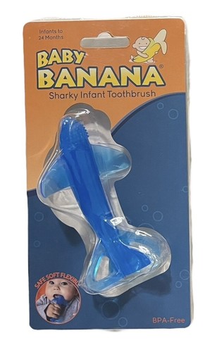 Baby Banana Sharky Infant Toothbrush BR005 Teether Toothbrush Infant Baby