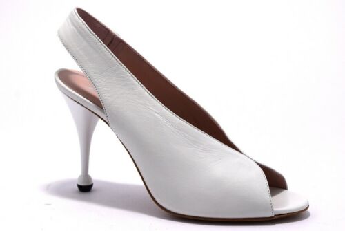 DIVINE FOLLIE ELVA BIANCO Sandali Donna Tacco Alto Stiletto Sposa Cerimonia Sera