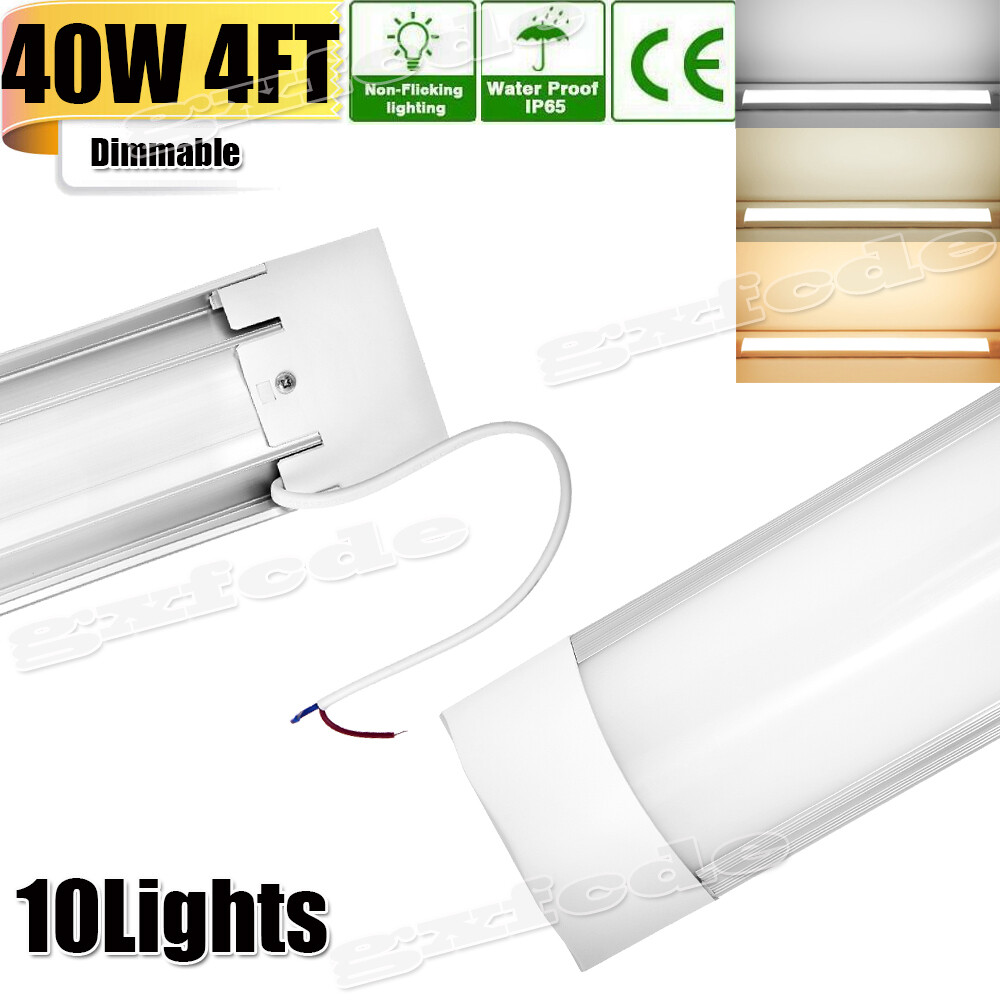 10Pack 40W LED Shop Light Garage Workbench Ceiling Light Dimmable High Bay Lamp
