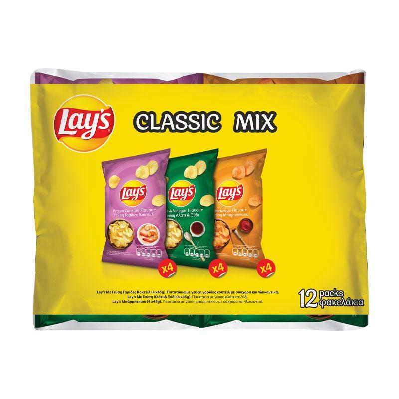 Lay’s Mix Pack Variety with Potato Multipack 12X45 g