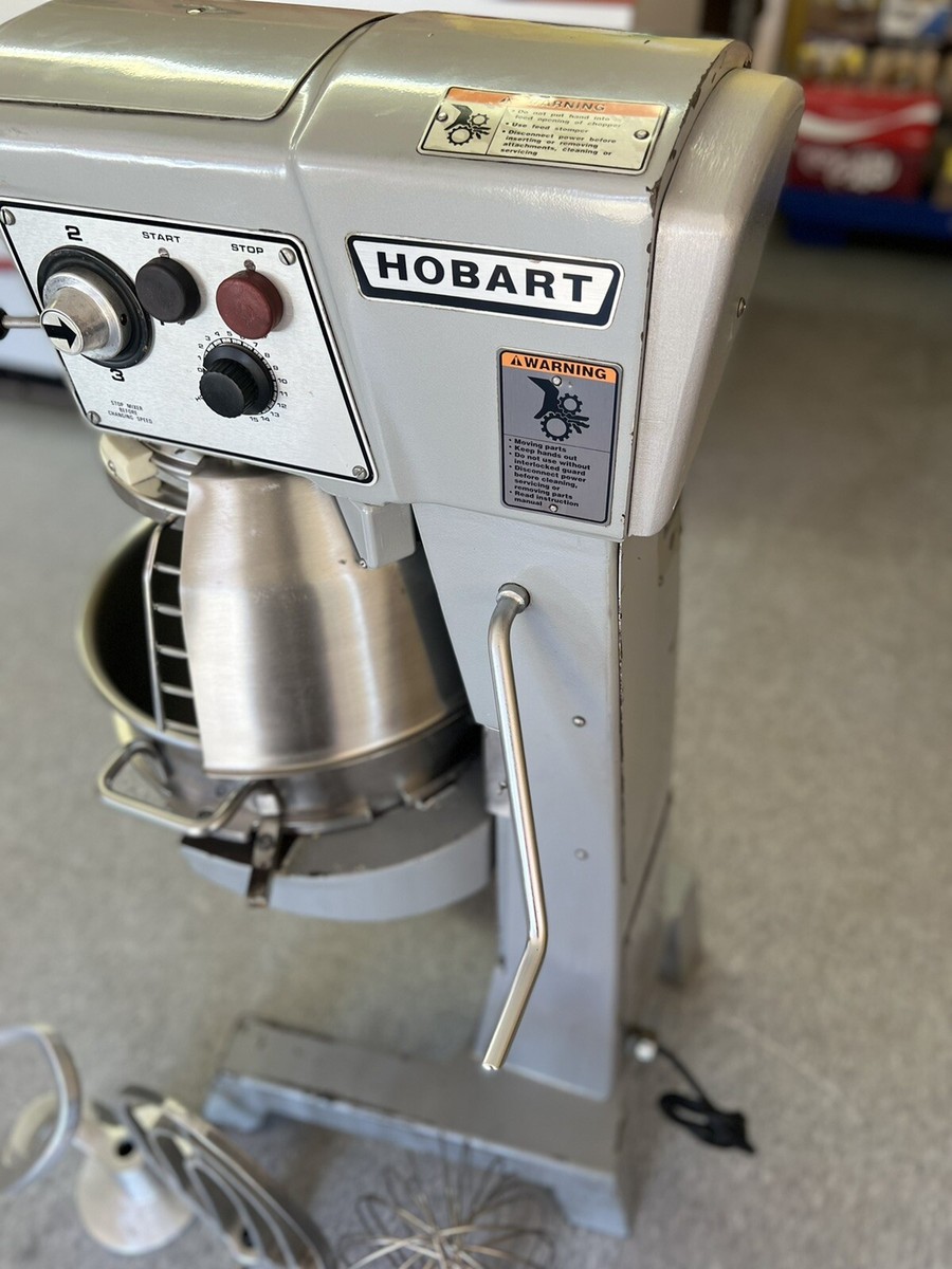 Hobart Mixer D300T 30 Qt W/SS OEM Bowl, Hook, Flat Beater Hobart Mixer D300T 30 Qt W/SS OEM Bowl, Hook, Flat Beater