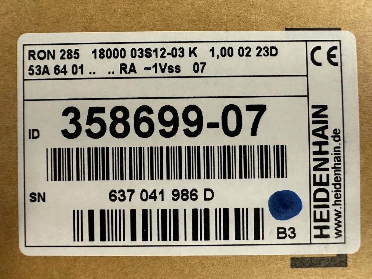 HEIDENHAIN RON 285 18000 line angle encoder 1 meter ID 358699-07