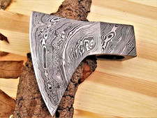 CUSTOM MADE AXE HEAD VIKING HATCHET TOMAHAWK - HAND FORGED DAMASCUS STEEL 1526