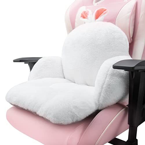 Gaming Chair Cushion White Cute Seat Cushion With Backrest Nonslip Kawaii Chair eBay