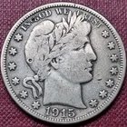 1915 D Barber Half Dollar 50c Better Grade #76313