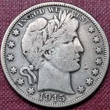 1915 D Barber Half Dollar 50c Better Grade #76313