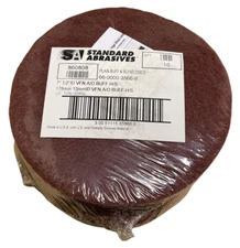 Standard Abrasives 7" x 1/2" Plain Buff & Blend Discs Deburring Finishing 10pk