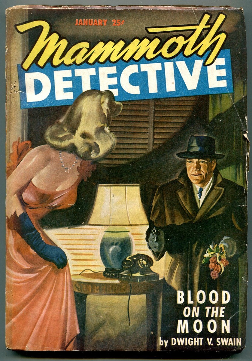 PULP: Mammoth Detective Pulp January 1947- Blod on the Moon- Swain