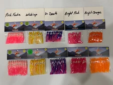 4cm-5cm Hoochies. Choose Any Four 10 Packs