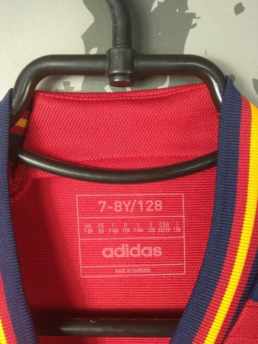 Spain Team Jersey Home Football Soccer Shirt 2023 Adidas Young XS 7-8YRS ig93 - Picture 5 of 7