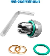 M14.1x1.5x15mm Oversize Piggyback Oil Drain Plug Self Tapping Pan Thread Repair