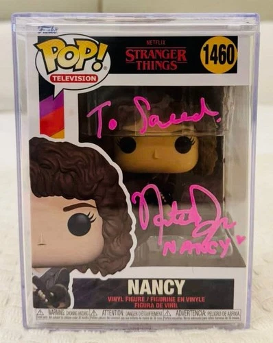 Funko Pop! Stranger Things #1460 NANCY signed by Natalia Dyer w/ JSA