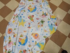 Sesame Street 1970s Vintage Twin Bed Flat Sheet Fabric