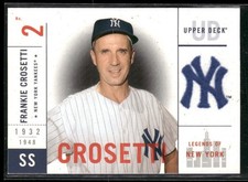 2001 Upper Deck Legends of New York #105 Frankie Crosetti