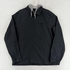 Volcom Jacket Mens XL Black Gray Hooded Full ...