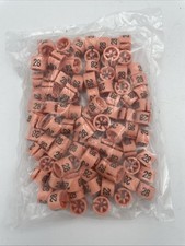 Clothes Hanger Marker Number 28 Fits 3mm Rod Garment Coding Rose Pink 100pcs