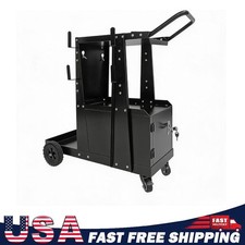 220 Lbs Heavy Duty Welding Cart Welder Welding Trolley for Mig Welder TIG