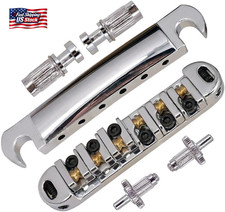 Abr-1 Style Tune-O-Matic Bridge Tailpiece Roller Saddle Guitar Bridge for Gibson