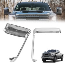 Top Side Mirror Cover Caps For Chevy Silverado GMC Sierra HD 2500 3500 2020 2024
