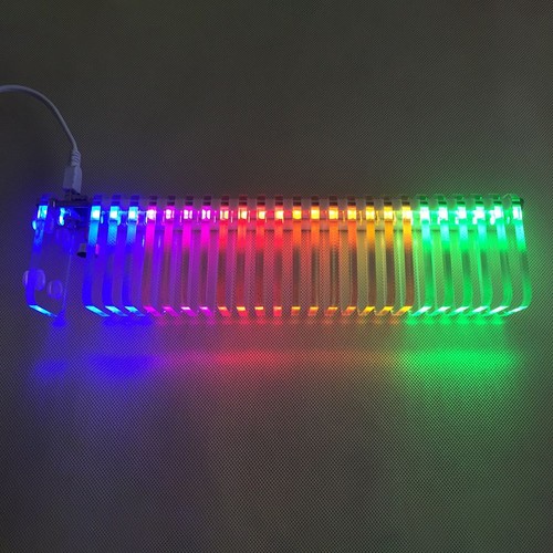 LED Music Visualizer Kit with 16 Segment Design and 6 Level Gain Settings - Picture 4 of 9