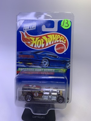 HOT WHEELS 1998 TREASURE HUNT LIMITED EDITION WAY 2 FAST SHIPS IN PROTECTOR
