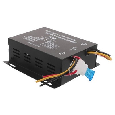 Black Car Voltage Reducer Module Stable 24V to 12V Step Down Power Converter